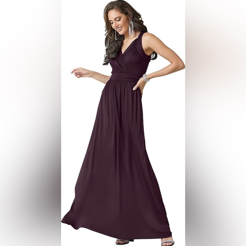NWT | KOH KOH Womens Sleeveless Flowy Bridesmaid Cocktail Evening Maxi Dress